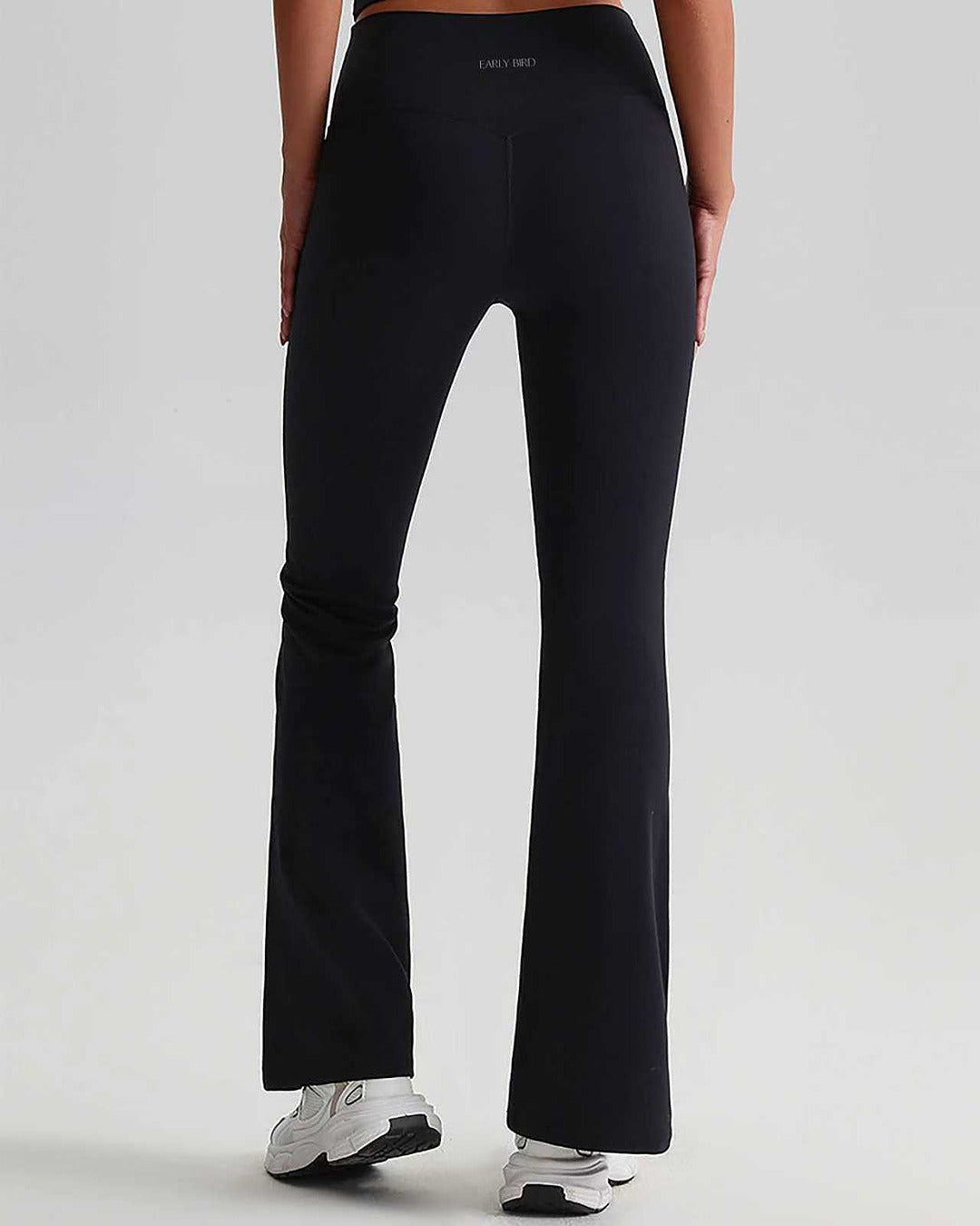 Black Soft Pilates Flared Tights