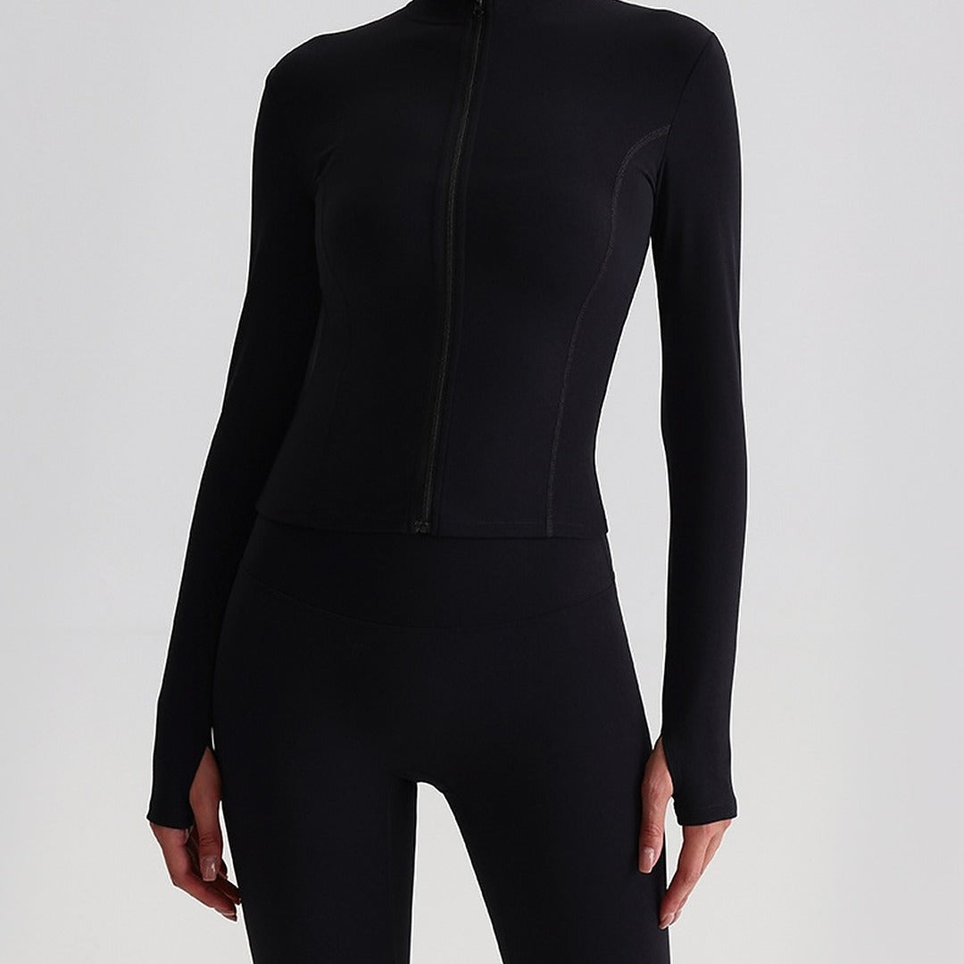 Black Soft Pilates Jacket