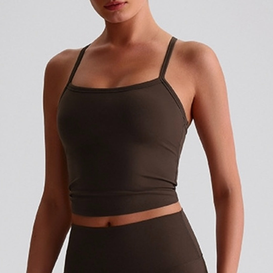Mocha Soft Pilates Top