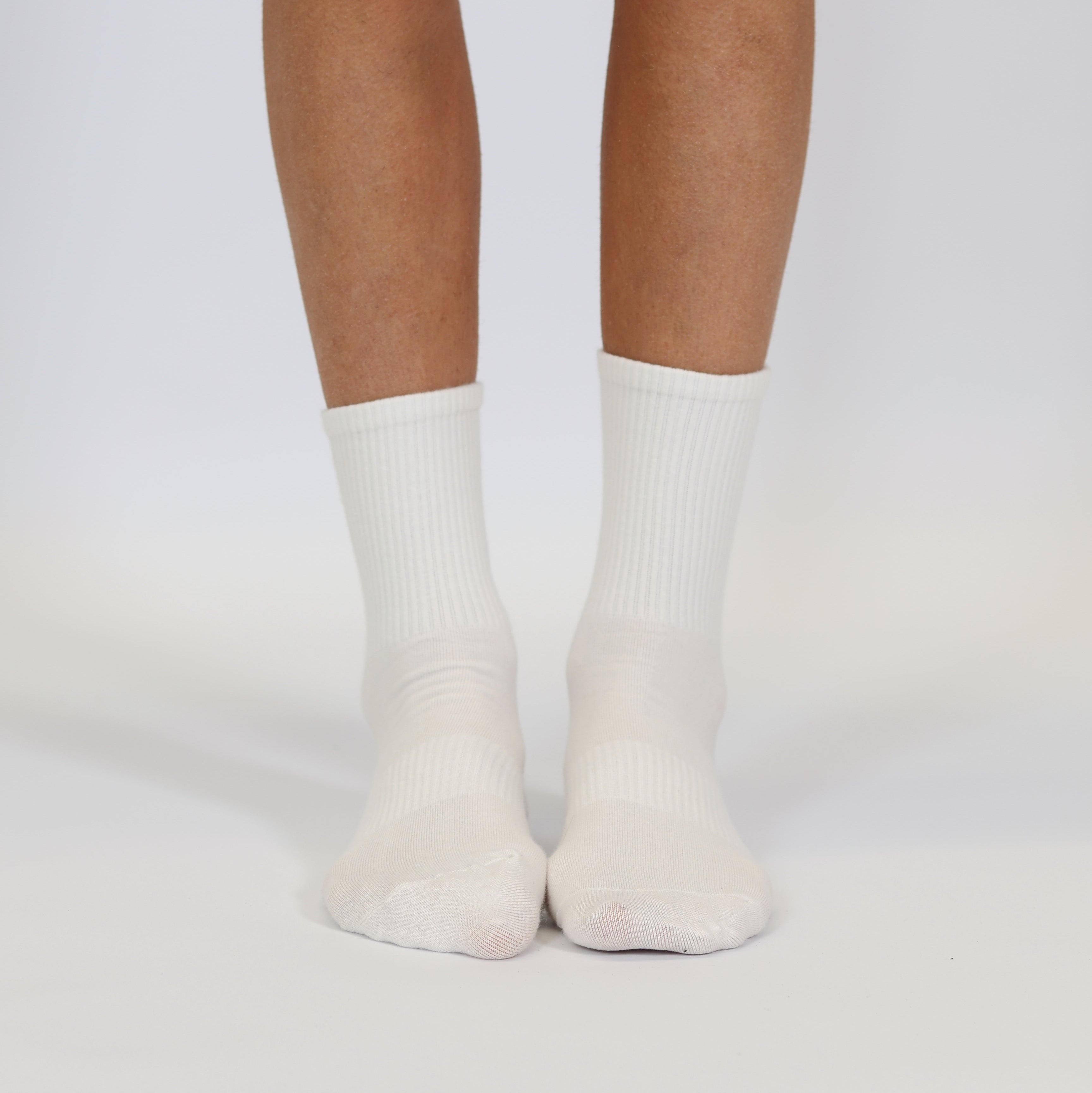 Hvite trenings sokker